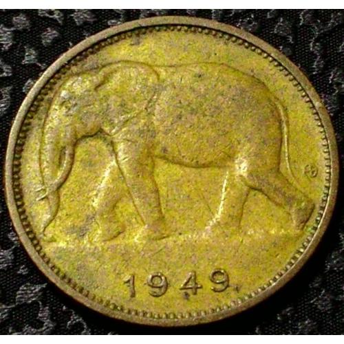 Бельгийское Конго 1 франк 1949 год №с456