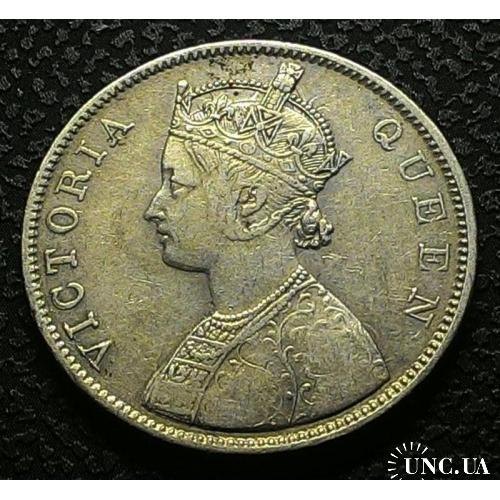 Британская Индия 1 рупия 1862 год СЕРЕБРО!!! СОСТОЯНИЕ!! НЕ ЧАСТАЯ!!