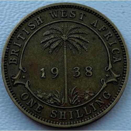 Британская Западная Африка 1 шиллинг 1938 год СОСТОЯНИЕ!!!!!!!!!!!! №с584