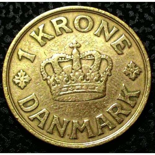 Дания 1 крона 1925 год №п120