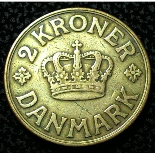 Дания 2 кроны 1925 год №п119