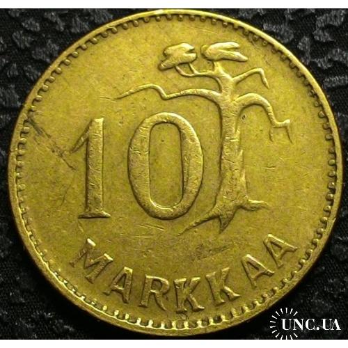 Финляндия 10 марок 1953 год №с597
