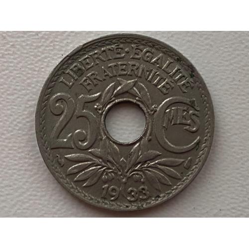 Франція 25 сантімов 1933  №59