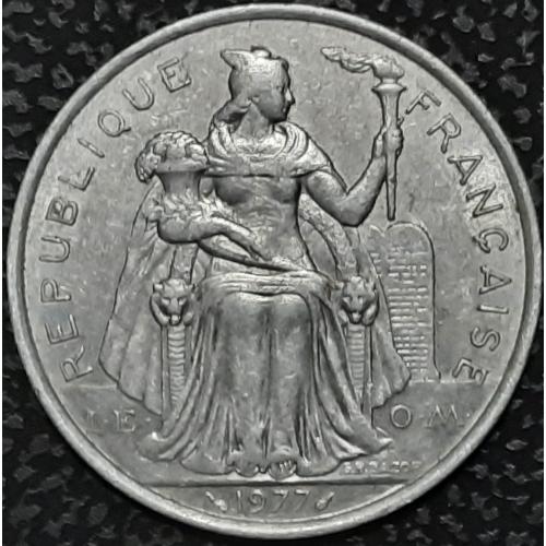 Французская Полинезия 5 франков 1977 №а303 