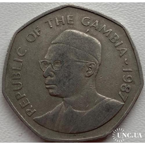 Гамбия 1 даласи 1987 год №с629