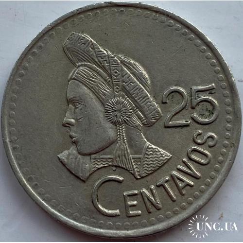 Гватемала 25 сентаво 1994 год СОСТОЯНИЕ!!!!!
