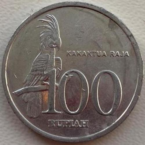 Индонезия 100 рупий 1999 год №ф187