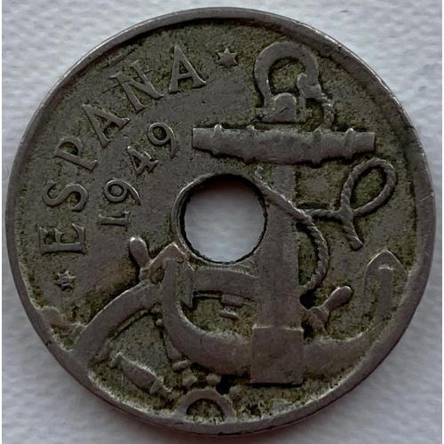 Испания 50 сантимо 1949 год №ф52