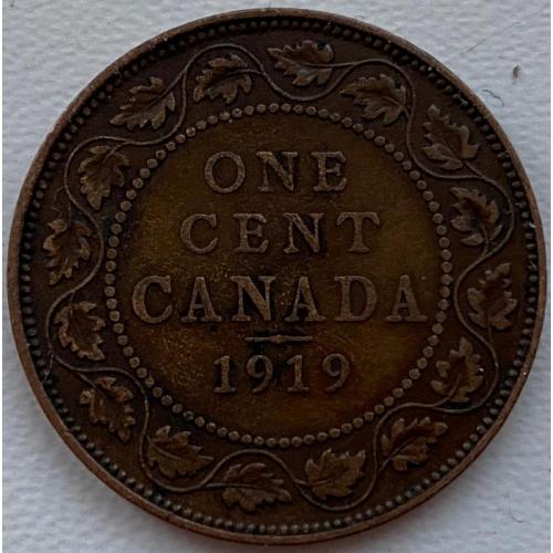 Канада 1 цент 1919 год № 403