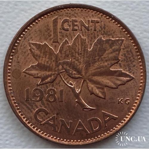 Канада 1 цент 1981 год СОСТОЯНИЕ!!!!!!!!!! №а156