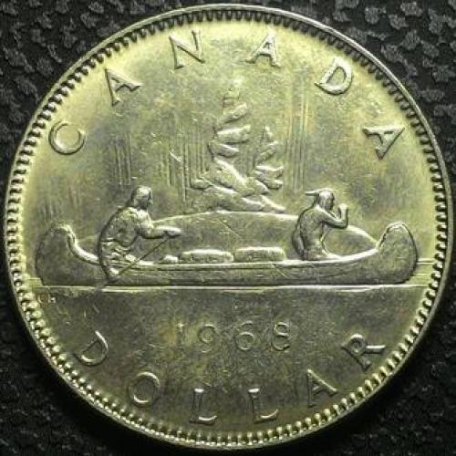 Канада 1 доллар 1968 год СОСТОЯНИЕ!!! №с468