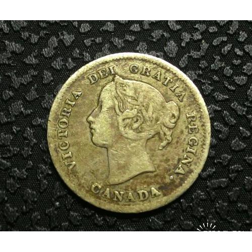 Канада 5 центов 1899 год серебро СОХРАН