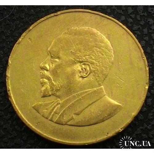 Кения 10 центов 1966 год Латунь, дм. 30,8 мм №а348