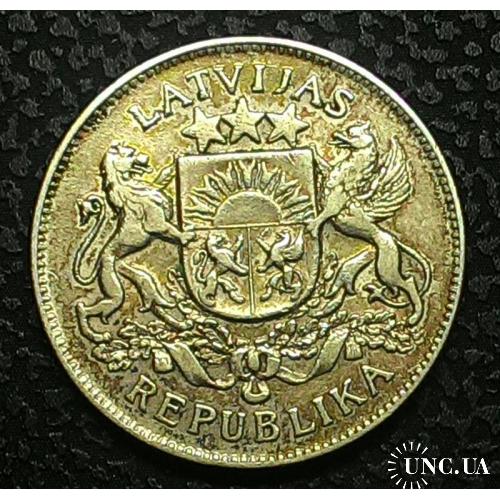 Латвия 2 Лат 1926 г Серебро, 27 мм, вес 10 г СОСТОЯНИЕ!!! №к131