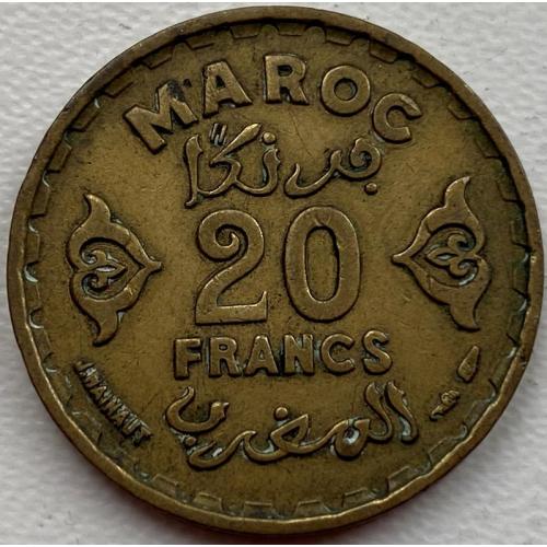 Марокко 20 франков 1951 год №А41