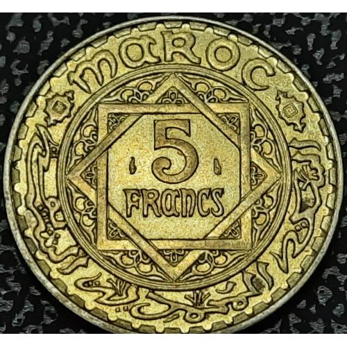 Марокко 5 франков 1946 год № 338 СОСТОЯНИЕ!!!!!!!!! 