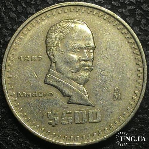 Мексика 500 песо 1987 год №п172