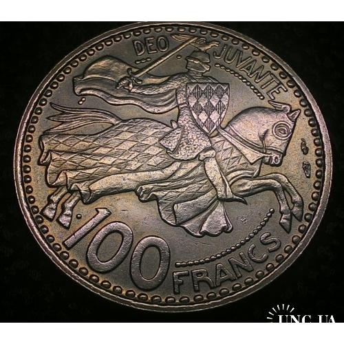 Монако 100 франков 1950 год ОТЛИЧНОЕ СОСТОЯНИЕ!!!!!! №ф286
