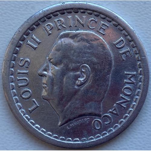 Монако 2 франка 1943 год №ф284 СОСТОЯНИЕ!!!!!!!!!