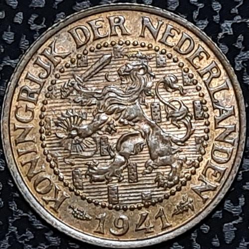 Нидерланды 2,5 цента 1941 год СОСТОЯНИЕ!!!!!!!!!№ф4
