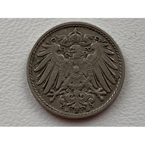 Німеччина 5 пфеннігов 1909  №20