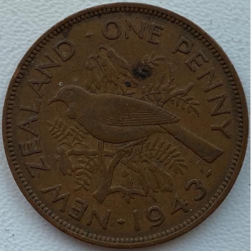 Новая Зеландия 1 пенни 1943 год №Ф6