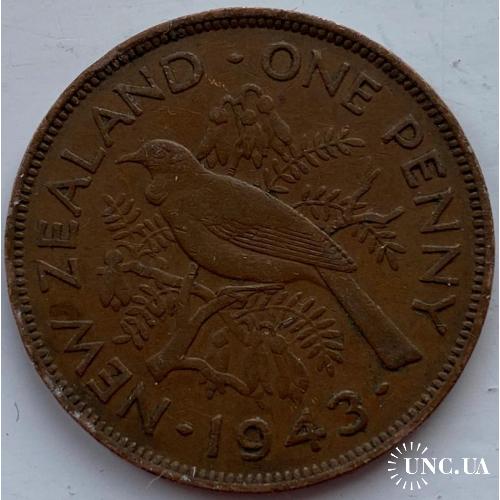 Новая Зеландия 1 пенни 1943 год №с428