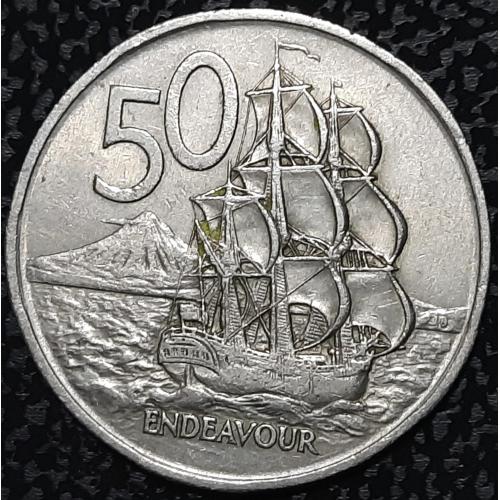 Новая Зеландия 50 центов 1967 ПАРУСНИК!!! №с417