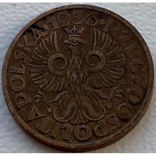 Польша 1 грош 1936 год №г71