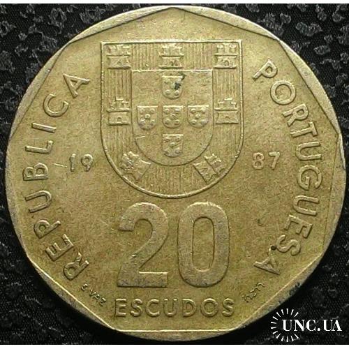 Португалия, 20 эскудо 1987 год
