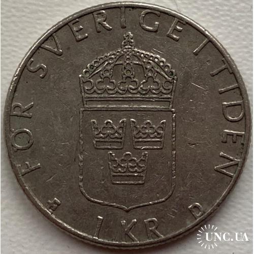 Швеция 1 крона 1987 год
