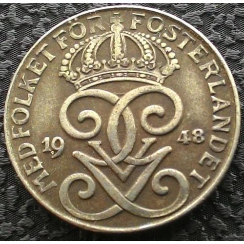Швеция 2 эре 1948 №387