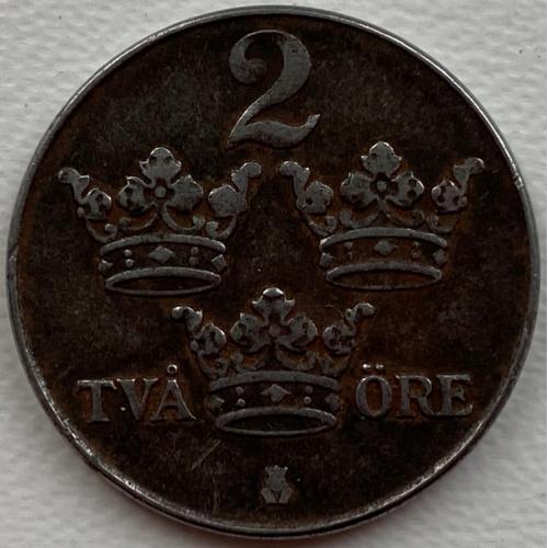 Швеция 2 эре 1947 год №ф37