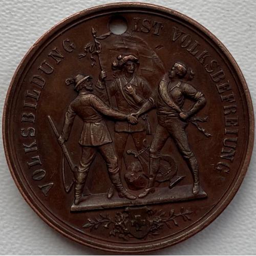 Швейцария медаль 1896 год №д74