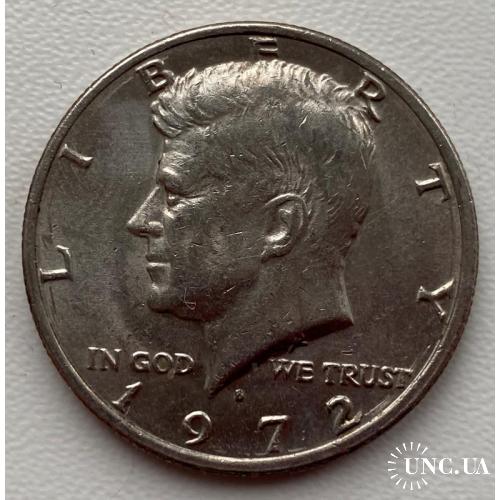 США 1/2 доллара 1972 D год №а287