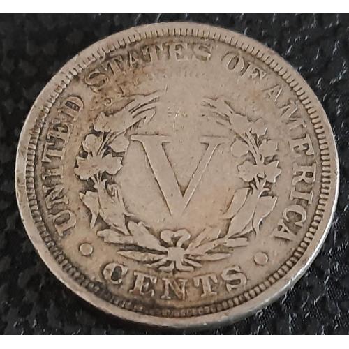 США 5 центов 1901 год №п153