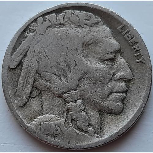 США 5 центов 1916 год №п163