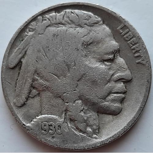 США 5 центов 1930 год №п196