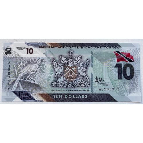 Тринидад и Тобаго 10 долларов 2020 год UNC!!!! ОТЛИЧНАЯ!!!!!!!