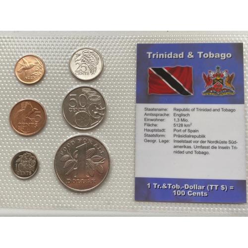 Тринидад и Тобаго набор монет
