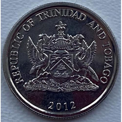 Тринидат и Тобаго 25 центов 2012 год №ф87 ОТЛИЧНАЯ!!!!!!