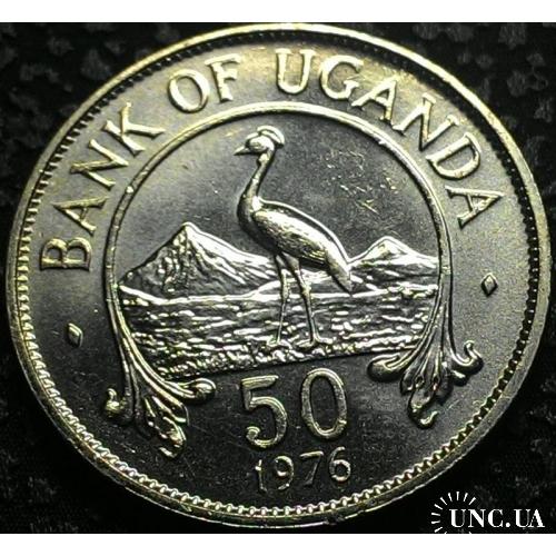 Уганда, 50 центов 1976 год ОТЛИЧНАЯ!!!!! №а37