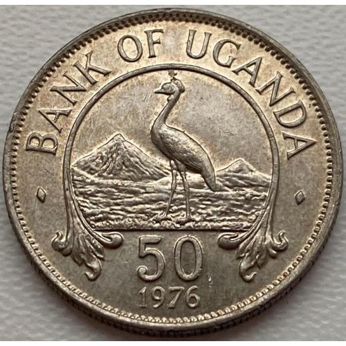 Уганда, 50 центов 1976 год ОТЛИЧНАЯ!!!!! №а36