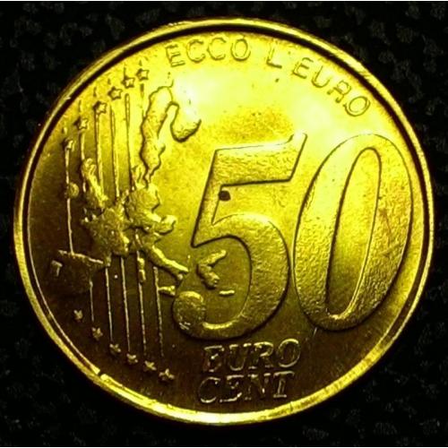 Ватикан 50 евро центов 2000 год №п58 ПРОБА! РЕДКОСТЬ!!!!!!!!!!!