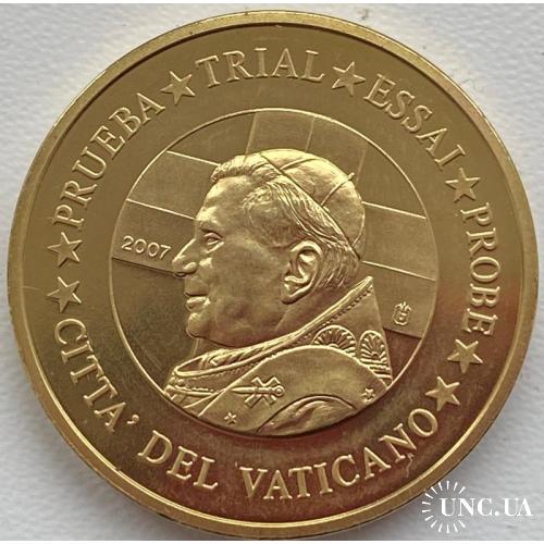 Ватикан 50 евроцентов 2007 год ESSAI! ПРОБА!!!!!
