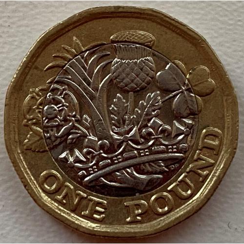Великобританія 1 фунт 2017 год №176