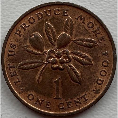 Ямайка 1 цент 1971 год №ф140