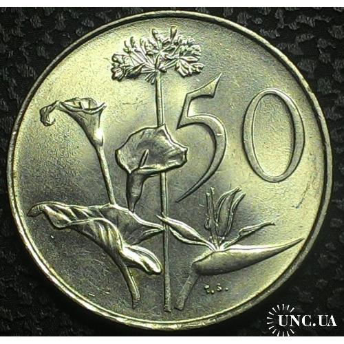 ЮАР 50 центов 1970 год аUNC!!!! ОТЛИЧНАЯ!!!!!!!!! №а248