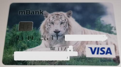 Credit Card Mbank Tiger Business Card