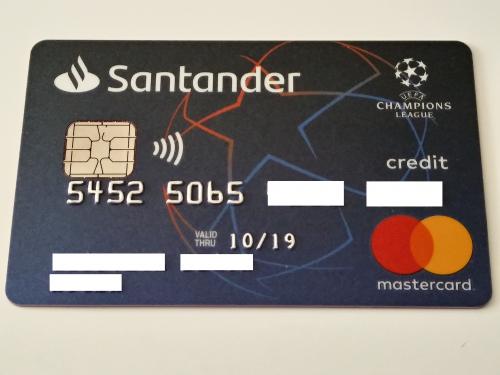 Credit Card Santander Poland Champions League
